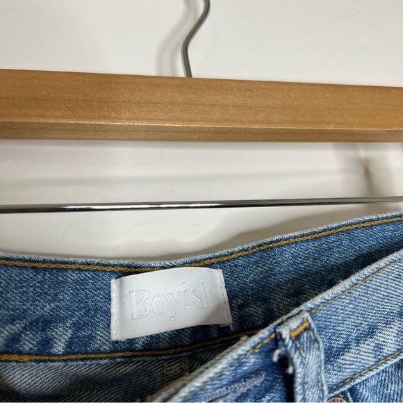 Boyish Billy High Rise Tapered Leg Denim Jeans Starman Distressed - Picture 5 of 11